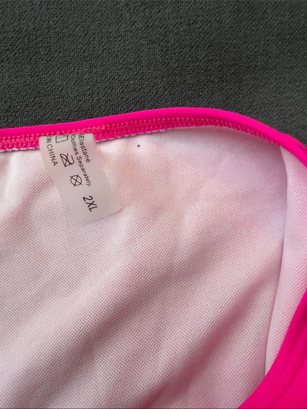 Colorblock Neon Bikini Set - Pink, Orange & Yellow - Picture 3 of 5